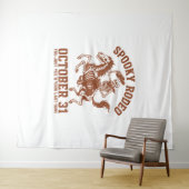 ロデオ不気味ハロウィーン10月31日 タペストリー (インサイチュ(横))