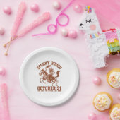 ロデオ不気味ハロウィーン10月31日 ペーパープレート (パーティー)