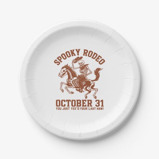 ロデオ不気味ハロウィーン10月31日 ペーパープレート (正面)
