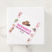 ロデオ女性のカーボーイウエスタンワイルドウェスト誕生日パーティー フェイバータグ (インサイチュ)