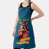 ロデオ女性のカーボーイオン馬フィキン取得するには西 エプロン (インサイチュ)