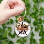 ロデオ女性のカーボーイキーチェーン キーホルダー (手)