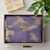 ロデオ女性のカーボーイグラムパープルヒョウ 薄葉紙 (ギフト)