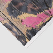 ロデオ女性のカーボーイグラムピンクヒョウ印刷デコページ 薄葉紙 (詳細)