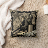 ロデオ女性のカーボーイバレルレーシング装飾用クッション クッション (ブランケット)