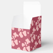 ロデオ女性のカーボーイピンクカウプリントベビーシャワー フェイバーボックス (オープン)