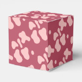 ロデオ女性のカーボーイピンクカウプリントベビーシャワー フェイバーボックス (裏面サイド)