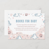 ロデオ女性のカーボーイベビーシャワーブックベビーカード 招待状 (正面/裏面)