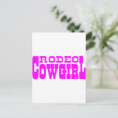 ロデオ女性のカーボーイ ポストカード (スタンド正面)