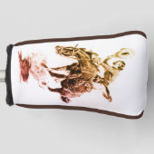 ロデオ女性のカーボーイ(C.M.ラッセル) ゴルフヘッドカバー (正面)