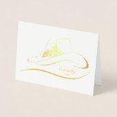 ロデオ恋しく思ページャントクラウンフォイルクラウンノートカード 箔カード (正面)