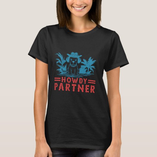 ロデオ準備万端 - 相棒 -カウボーイ・ウィーニー・ダ Tシャツ (正面)