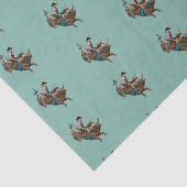 ロデオ牛の乗馬カウボーイ 薄葉紙 (詳細)