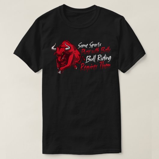 ロデオ牛乗馬家畜ショー農家牛 Tシャツ (デザイン正面)