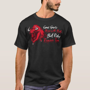 ロデオ牛乗馬家畜ショー農家牛 Tシャツ
