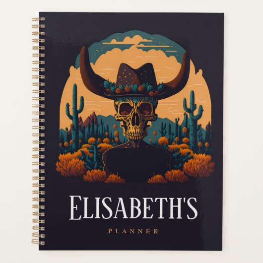 ロデオ砂漠カウボウスカル手帳 プランナー手帳 (正面)