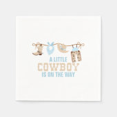 ロデオ西カウボーイ赤ちゃんシャワー スタンダードカクテルナプキン (正面)