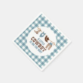 ロデオ西カウボーイ赤ちゃんシャワー スタンダードカクテルナプキン (角)