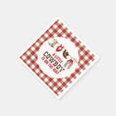 ロデオ西カウボーイ赤ちゃんシャワー スタンダードカクテルナプキン (角)