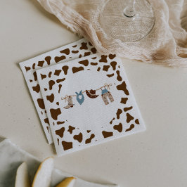 ロデオ西カウボーイ赤ちゃんシャワー スタンダードカクテルナプキン