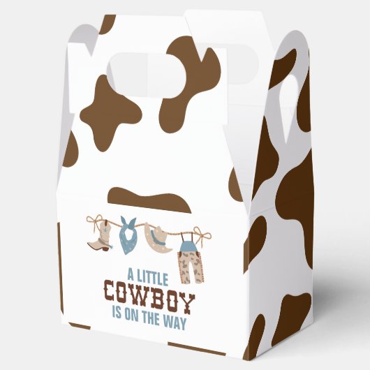 ロデオ西カウボーイ赤ちゃんシャワー フェイバーボックス (オープン)