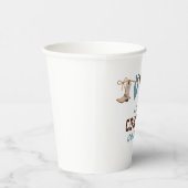 ロデオ西カウボーイ赤ちゃんシャワー 紙コップ (右)