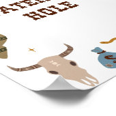 ロデオ誕生日灌水ホールの水駅標識 ポスター (角)