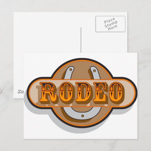ロデオ蹄鉄 ポストカード (正面/裏面)