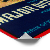 ロデオ野菜ラベルサリナス(カリフォルニア州) ポスター (角)