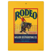 ロデオ野菜LabelSalinas、カリフォルニア クリップボード (裏面)