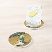 ロデオ・カルフ・ローピン抽象芸術印象派 コースター (側面)