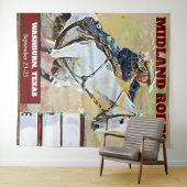 ロデオ・バレルレーシングぶら下がったのタペストリー タペストリー (インサイチュ(横))