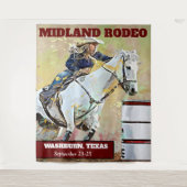 ロデオ・バレルレーシングぶら下がったのタペストリー タペストリー (正面)