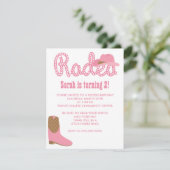 ロデオ・バースデー 招待状 (スタンド正面)