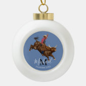 ロデオ・ブルライダー セラミックボールオーナメント (正面)