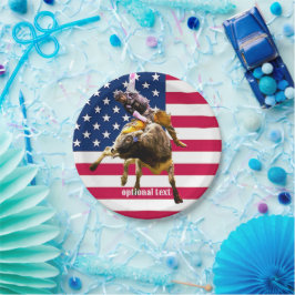 ロデオ・ブルライディング ペーパープレート