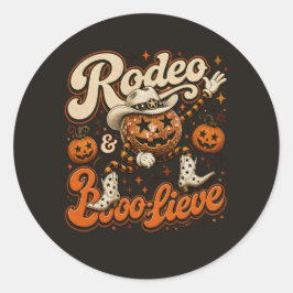 ロデオ&ブーリーブ ウエスタンハロウィンデザイン ラウンドシール