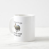 ロデオ-マトンBustin -あるウールをつかんで下さい コーヒーマグカップ (正面左)