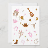 ロデオ 1歳の誕生日招待状 招待状 (裏面)