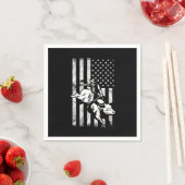 ロデオUSAフラッグブルライディングライダーカウボーイカントリーGi スタンダードカクテルナプキン (インサイチュ)