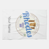 ロデギリシャヴィンテージアイランドエーゲアン土産 キッチンタオル (横)