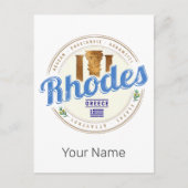 ロデギリシャヴィンテージアイランドエーゲアン土産 シーズンポストカード (正面)