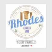 ロデギリシャヴィンテージアイランドエーゲアン土産 シール (シート)