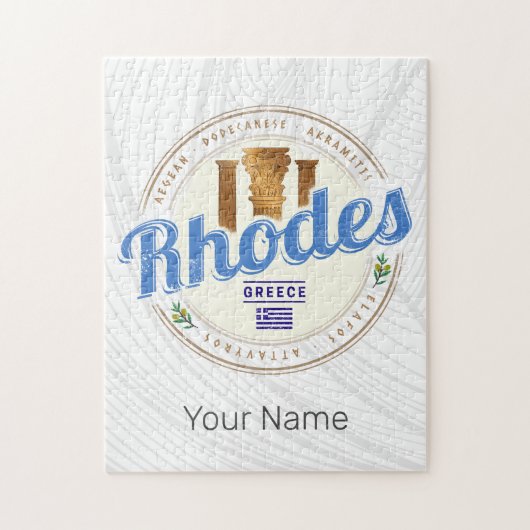 ロデギリシャヴィンテージアイランドエーゲアン土産 ジグソーパズル (縦)
