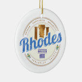 ロデギリシャヴィンテージアイランドエーゲアン土産 セラミックオーナメント (右)