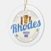 ロデギリシャヴィンテージアイランドエーゲアン土産 セラミックオーナメント (左)