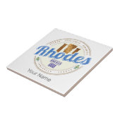 ロデギリシャヴィンテージアイランドエーゲアン土産 タイル (側面)