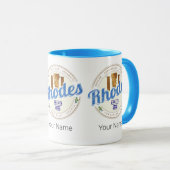 ロデギリシャヴィンテージアイランドエーゲアン土産 マグカップ (正面右)