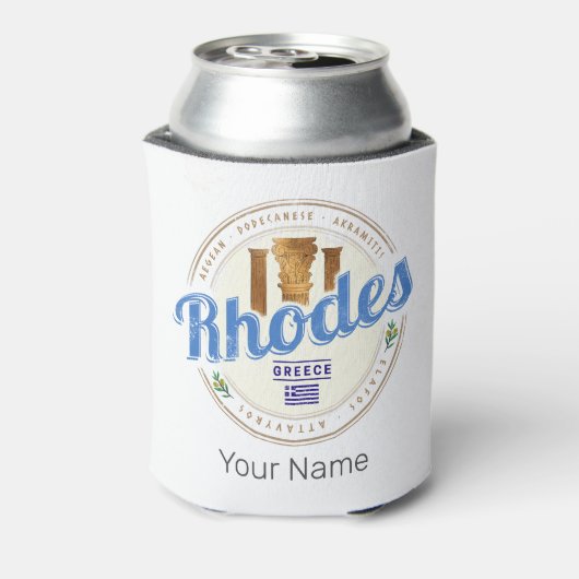 ロデギリシャヴィンテージアイランドエーゲアン土産 缶クーラー (缶裏面)
