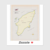 ロデ図解入りの、写真付きのスの地図。 シール (シート)